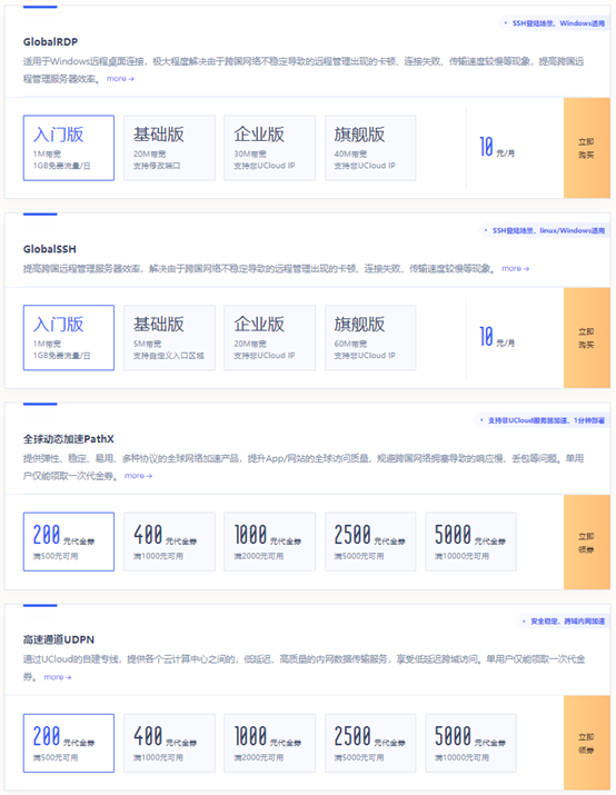 Ucloud - 保价双11，快杰云服务器低至59元/年！UCloud全球云服务夏季钜惠活动攻略插图3