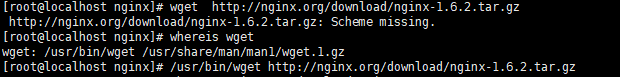 wget命令提示Scheme missing