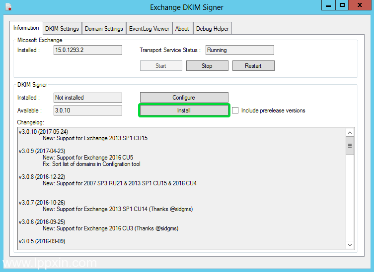 Exchange Server设置DKIM签名