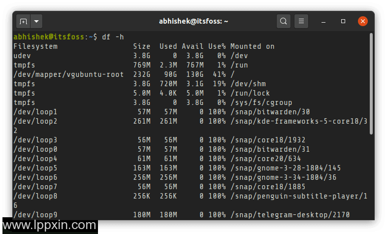 如何在Linux上检查可用的磁盘空间