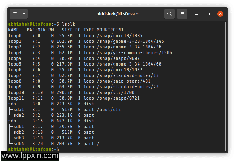 如何在Linux上检查可用的磁盘空间