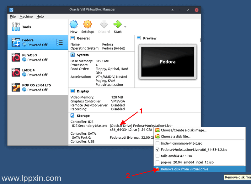 如何在Fedora中安装VirtualBox