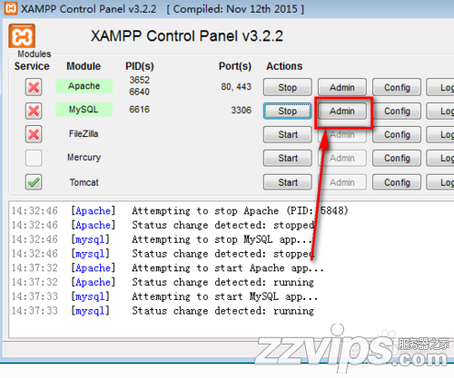 xampp集成环境怎样使用MySQL数据库