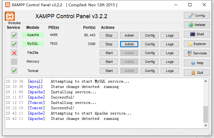 关于xampp启动不了mysql数据库的解决方法