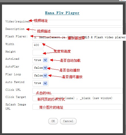 在WordPress中安装使用视频播放器插件Hana Flv Player