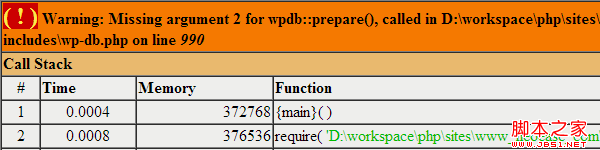 WordPress 3.5 与 wpdb::prepare() 报错解决办法