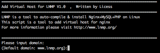 LNMP添加、删除虚拟主机及伪静态使用教程