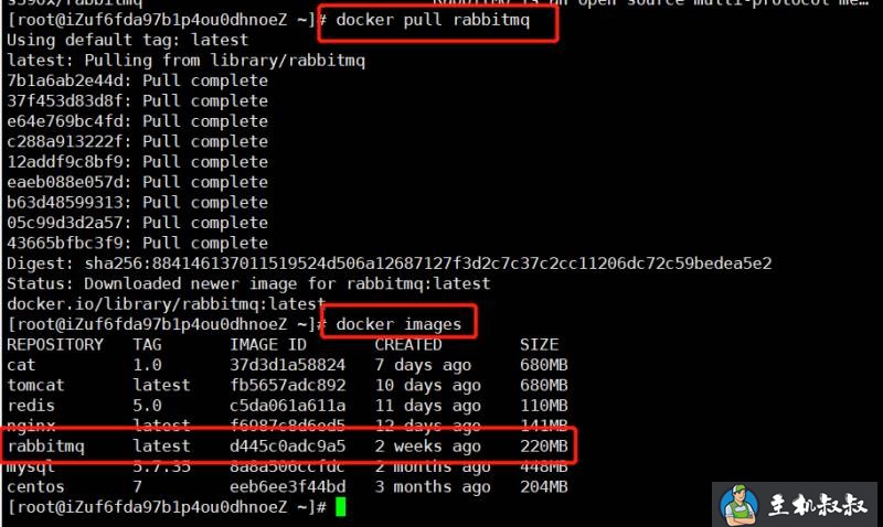 docker安装RabbitMQ详细步骤