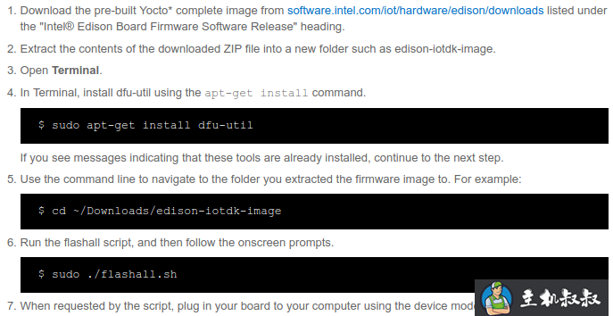linux烧写、配置、搭建Edison环境