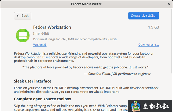 Fedora Workstation 34 中的新变化