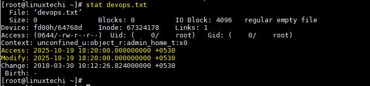 详解在Linux下9个有用的touch命令示例